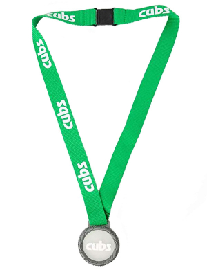 Cubs PVC Medal with Lanyard